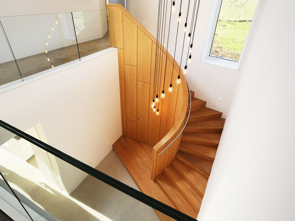 wooden staircase